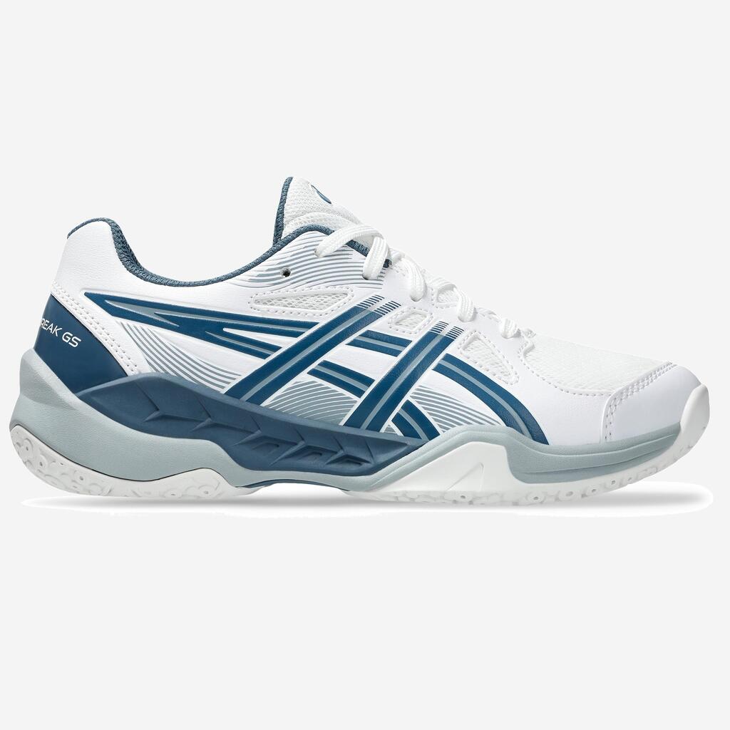 Kinder Handball Hallenschuhe - Asics Powerbreak FF weiss/blau 